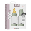 BIBS Babyflaske i glass, rund lateks 120 ml Slow Flow Sage - 2 stk.