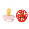 BIBS Smokk Studio Colour Latex Polka Størrelse 1 Blossom/Candy Apple - 2 stk.