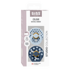 BIBS Smokk Studio Colour Latex Polka Størrelse 1 Baby Blue/Steel Blue - 2 stk.