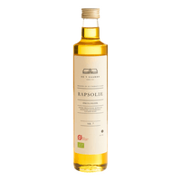DE 5 GAARDE Dansk kaldpresset rapsolje, Økologisk - 500 ml.