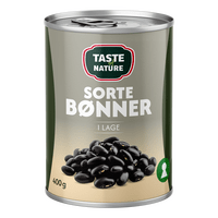 Taste of Nature Svarte Bønner  - 400 g.