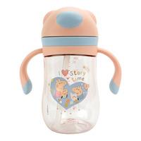 Nûby Peppa Pig Evie Sugerørskopp med Vippelokk Pink - 240 ml.