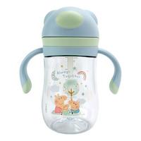 Nûby Peppa Pig Evie Sugerørskopp med Vippelokk Blå - 240 ml.