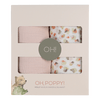 Oh, Poppy! Holly Muslin Svøp Fresh Vanilla/Powder Pink - 2 stk.