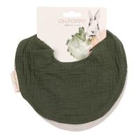 Oh, Poppy! Juno Hakesmekke Forest Green/Linen Beige - 2 stk.