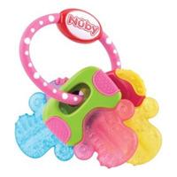 Nûby Bitering IcyBite Nøkler - 3m+ Rosa/Blå/Gul - 1 stk.