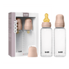 BIBS Babyflaske Rund Latex 270 ml Medium Flow Blush - 2 stk.