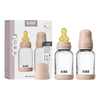 BIBS Babyflaske i glass, rund lateks 120 ml Slow Flow Blush - 2 stk.