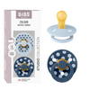 BIBS Smokk Studio Colour Latex Polka Størrelse 1 Baby Blue/Steel Blue - 2 stk.