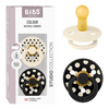 BIBS Pacifier Studio Colour Latex Polka Str.2 Ivory/Black - 2 stk.