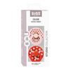 BIBS Smokk Studio Colour Latex Polka Size 2 Blossom/Candy Apple - 2 stk.
