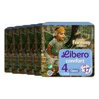 Libero Comfort 4 Åpen Bleie - 6 x 37 stk.