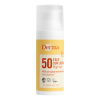 Derma Sun Ansiktssolkrem SPF50 - 50 ml.
