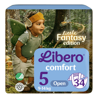 Libero Comfort 5 Åpen Bleie 9-14 kg - 34 stk.