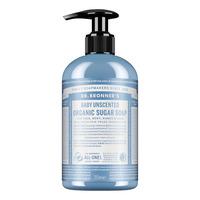 Dr. Bronner's Organic Sugar Soap Baby Unscented - 355 ml.