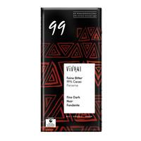Vivani mørk sjokolade 99% - 80 g
