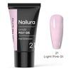 Nailura Poly Gel 21 - Light Pink Glitter - 30 g.