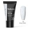 Nailura Poly Gel 23 - Silver Glitter - 30 g.