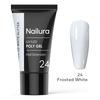 Nailura Poly Gel 24 - Frosted White Glitter - 30 g.
