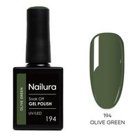 Nailura Gel Polish 194 - Olive Green - 10 ml.