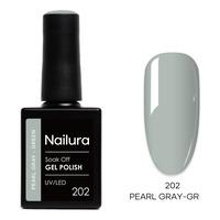 Nailura Gel Polish 202 - Pearl Gray Green - 10 ml.