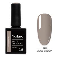 Nailura Gel Polish 228 - Beige Brown - 10 ml.