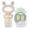 Haakaa Freeze-N-Feed Mini Combo – Blush Feeder + Pea Green Tray – 1 stk.
