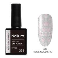 Nailura Gel Polish 338 - Rose Gold Sparkle - 10 ml.