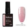 Nailura Gel Polish 339 - Copper Rose Glitter - 10 ml.