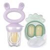 Haakaa Freeze-N-Feed Mini Combo – Lavender Feeder + Pea Green Tray – 1 stk.