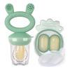 Haakaa Freeze-N-Feed Mini Combo – Pea Green Feeder + Pea Green Tray – 1 stk.