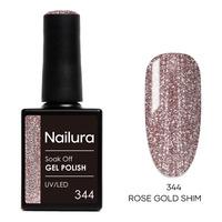 Nailura Gel Polish 344 - Rose Gold Shimmer - 10 ml.