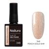 Nailura Gel Polish 348 - Peach Gold Shimmer - 10 ml.