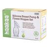Haakaa Gen. 2 Silicone Breast Pump & Flower Stopper White - 1 sett.