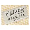 Karen toalettveske i gul rutete quilt – 1 stk.