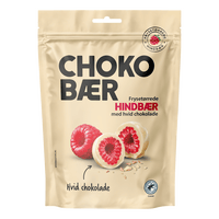 Nordthy Chokobær Bringebær Hvit Sjokolade - 80 g.