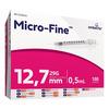 BD Micro Fine+ insulinsprøyte 0,5 ml - 100 stk