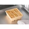 Haakaa Silicone Freezer Tray with Lid 6 Compartments - Apricot - 1 stk.