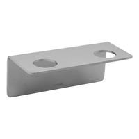 Meraki Flaskeholder med 2 hull - Børstet sølvfinish - 1 stk.