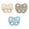 Hevea sut, Trial Trio-Pack, Newborn 0+ mnd, Natural, Milky White & Baby Blue - 3 stk.