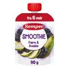 Semper Fruktsmoothie m. Pære & Svisker 6 mdr. Ø - 90 g.