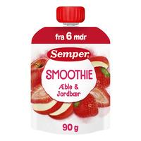Semper Sommer Smoothie m. Eple & Jordbær 6 mdr. - 90 g.