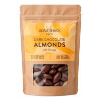 Guru Snack Dark Chocolate Almonds with Orange - 100 g.