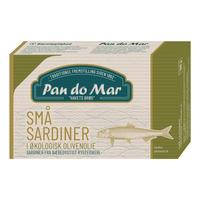 Pan Do Mare Små Sardiner i Økologisk Olivenolje Ø - 120 g.
