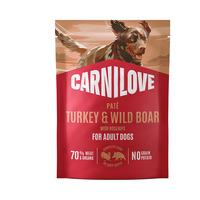 Carnilove Pouch Pate våtfôr m. villsvin & nype - 300 g