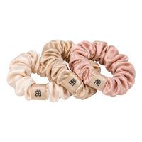 Parsa Beauty Signatur Scrunchies - Beige/Rosa/Krem - 3 stk.