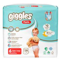Giggles Pants Extra Large Buksebleie 15-30 kg - 28 stk.