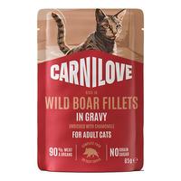 Carnilove Cat Pouch våtfôr, villsvin m. kamille - 85 g
