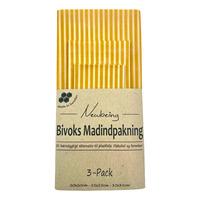 Newbeing Bivoks matinnpakning - Gul - 3 stk.