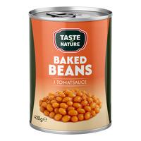 Taste of Nature Bagte Bønner i tomatsauce  - 420 g.